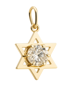 Estrela de Davi com seta - Ouro